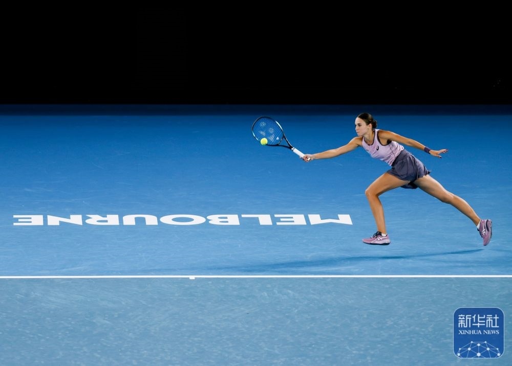 ↑托多尼在比賽中回球。新華社記者 馬平 攝