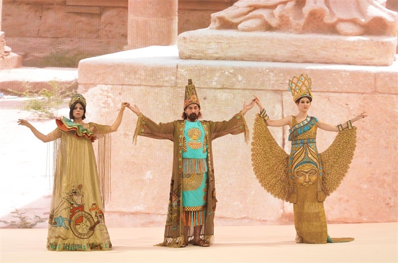 伊拉克時尚館去年9月舉辦的時裝展一景。伊拉克時尚館供圖