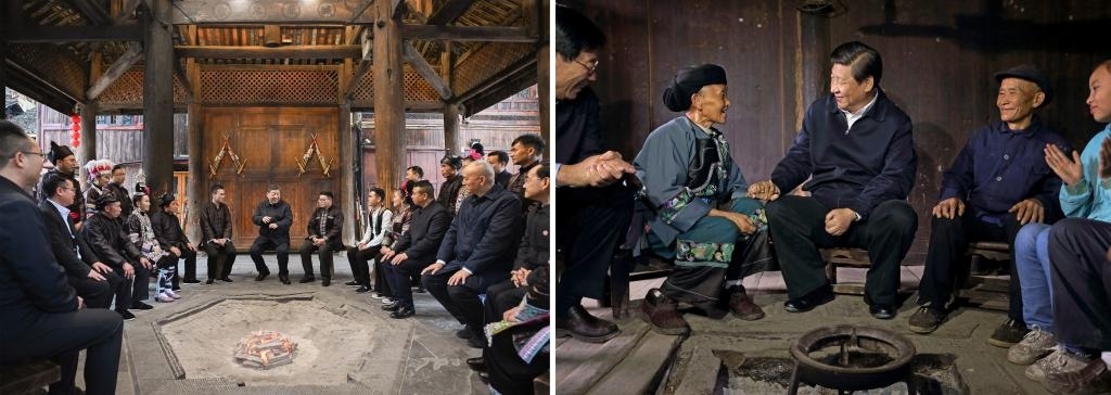 左圖由新華社記者謝環(huán)馳拍攝；右圖由新華社記者蘭紅光拍攝。