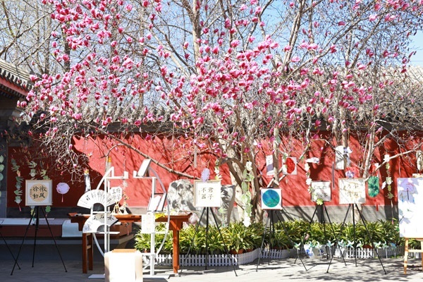 翰墨書韻展區(qū)的書法展品。府學(xué)胡同小學(xué)供圖